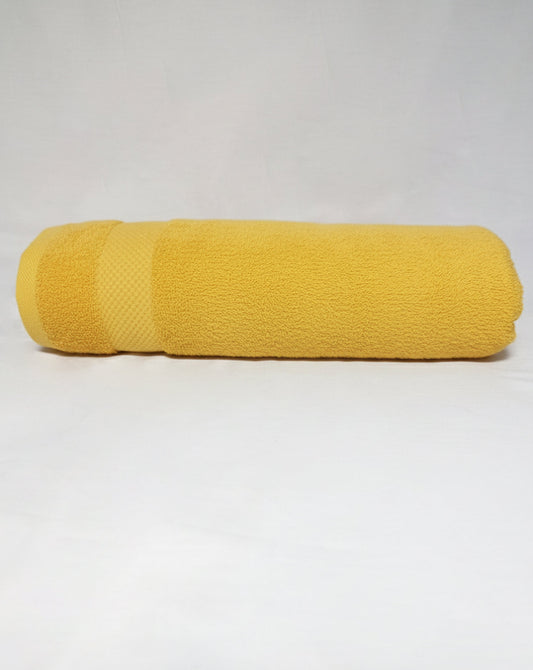 Premium Yellow Bath Towel – 100% Cotton, Soft & Lightweight, Highly Absorbent