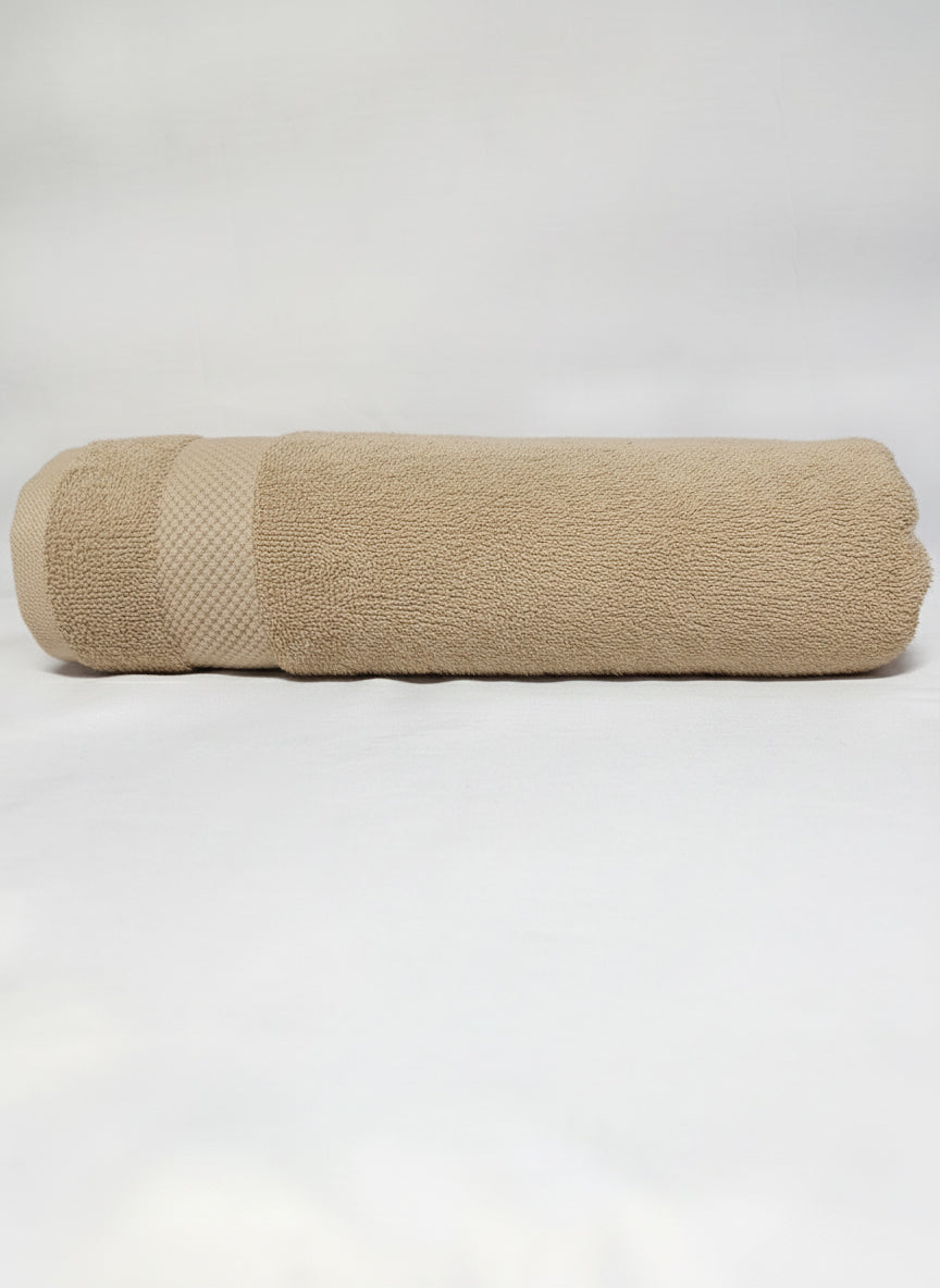 Premium Beige Bath Towel – 100% Cotton, Soft & Lightweight, Highly Absorbent