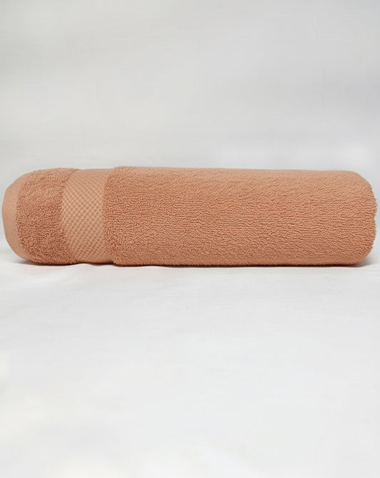 Premium Orange Bath Towel – 100% Cotton, Soft & Lightweight, Highly Absorbent