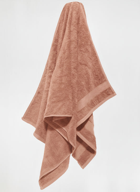 Premium Orange Bath Towel – 100% Cotton, Soft & Lightweight, Highly Absorbent
