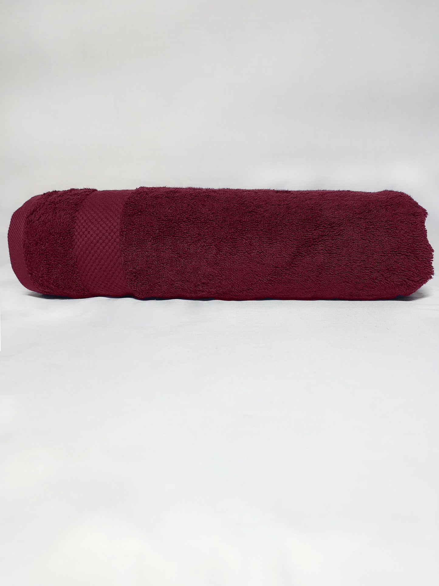 Premium Maroon Bath Towel – 100% Cotton, Soft & Lightweight, Highly Absorbent
