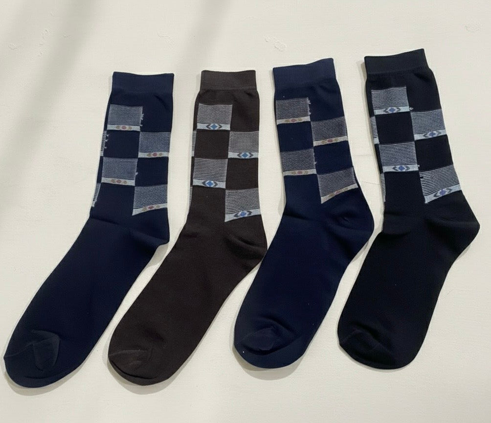 Executive class 4-Piece High-Quality Formal Socks Set