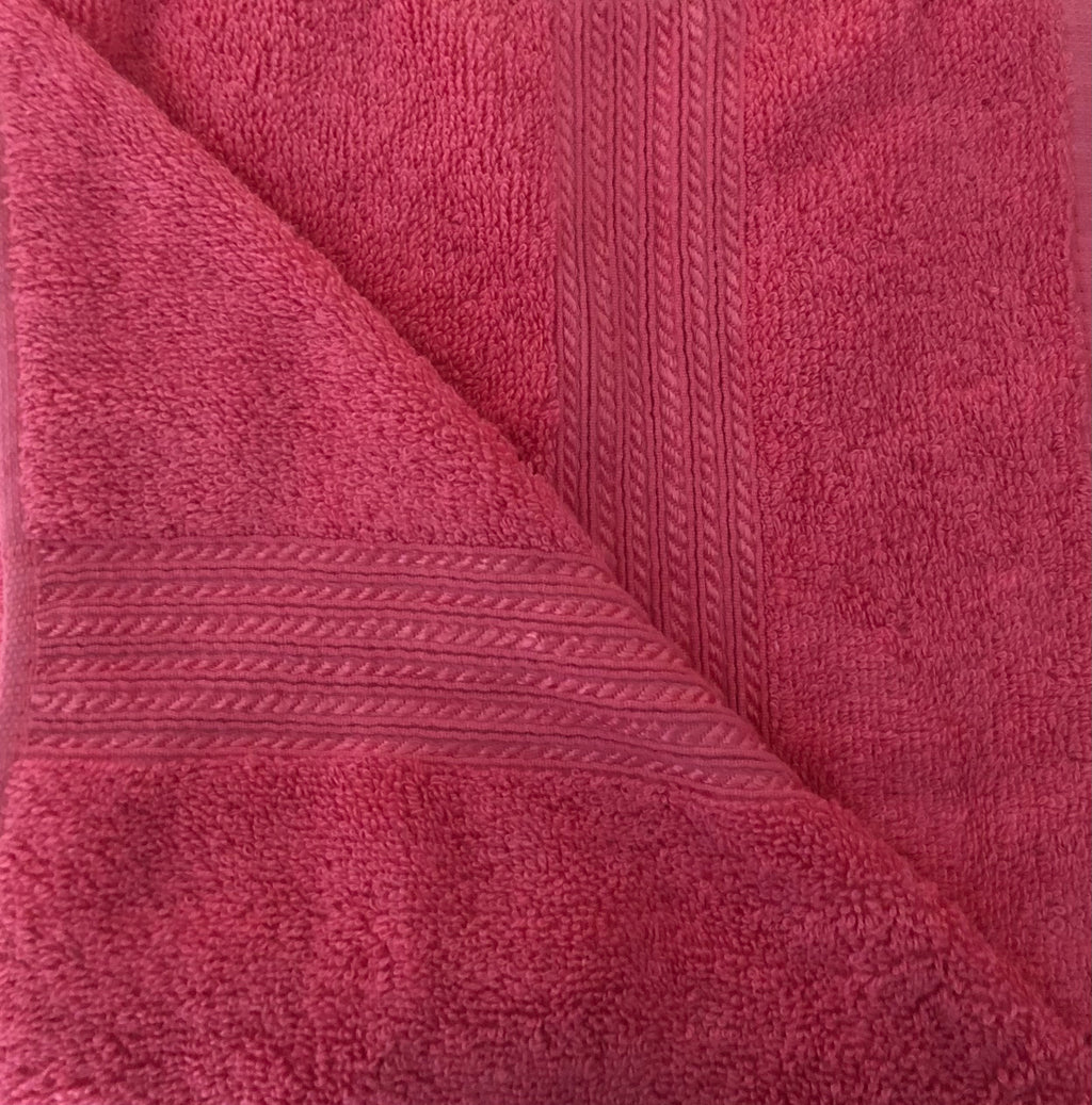 Pink Premium Bath Towel – 100% Cotton, Soft & Lightweight, Highly Absorbent