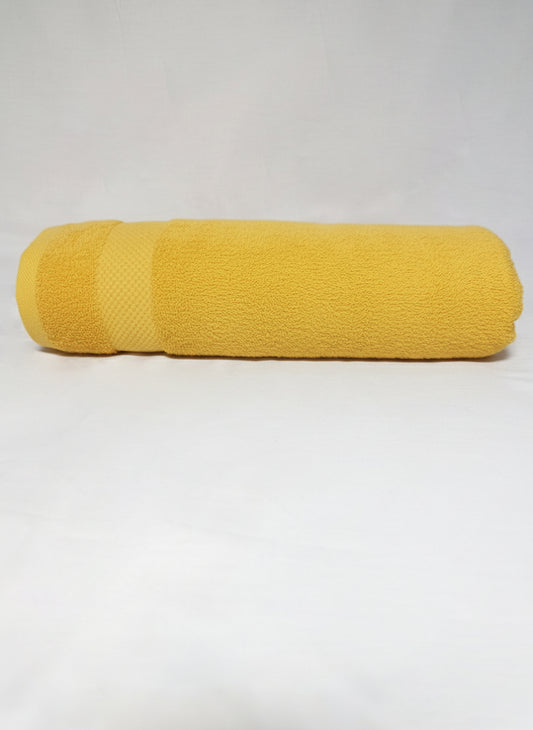 Premium Yellow Bath Towel – 100% Cotton, Soft & Lightweight, Highly Absorbent