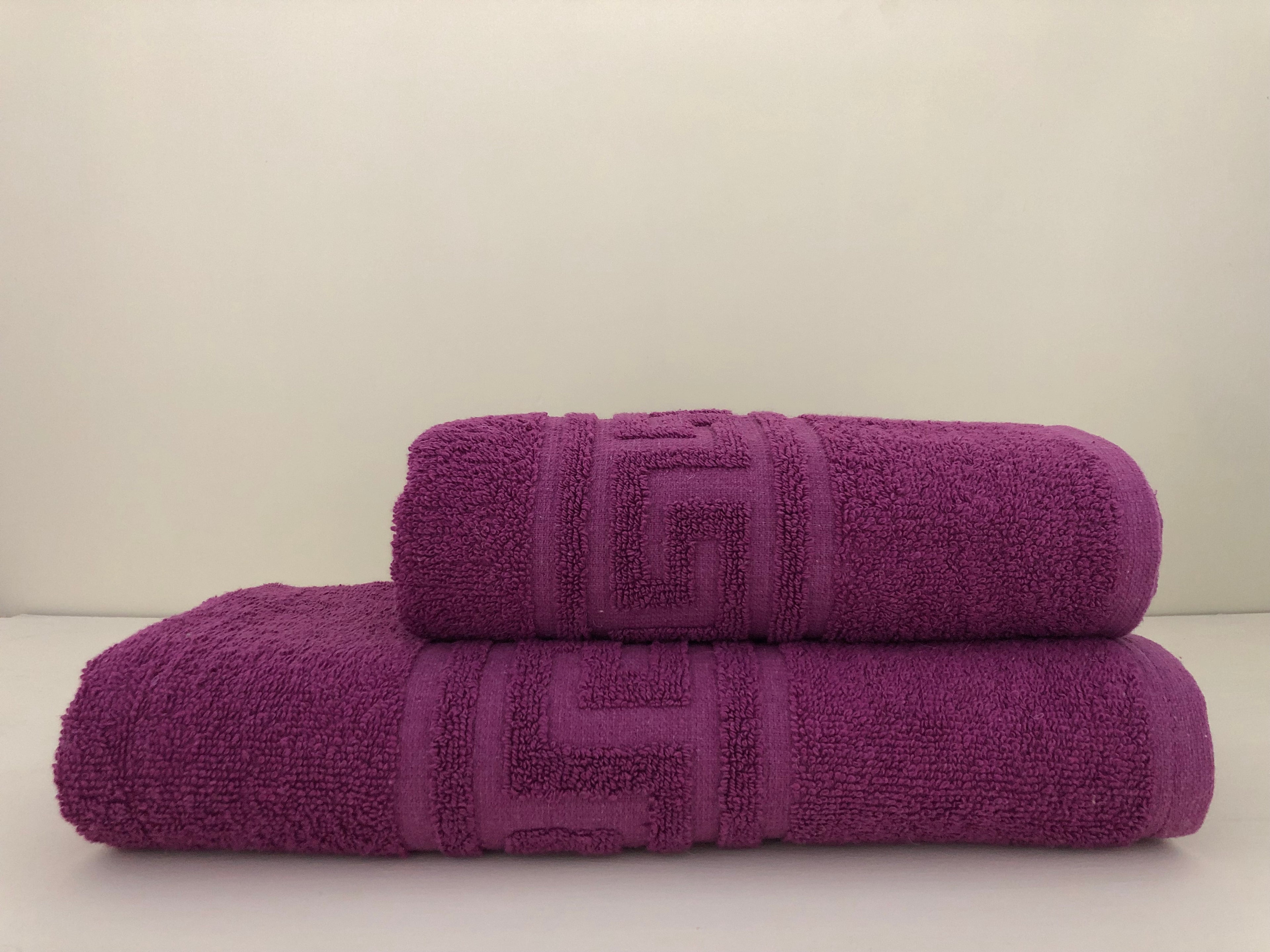 Purple Towel set  (Bath towel  & Hand towel )Premium Bath Towel – 100% Cotton, Soft & Lightweight, Highly Absorbent