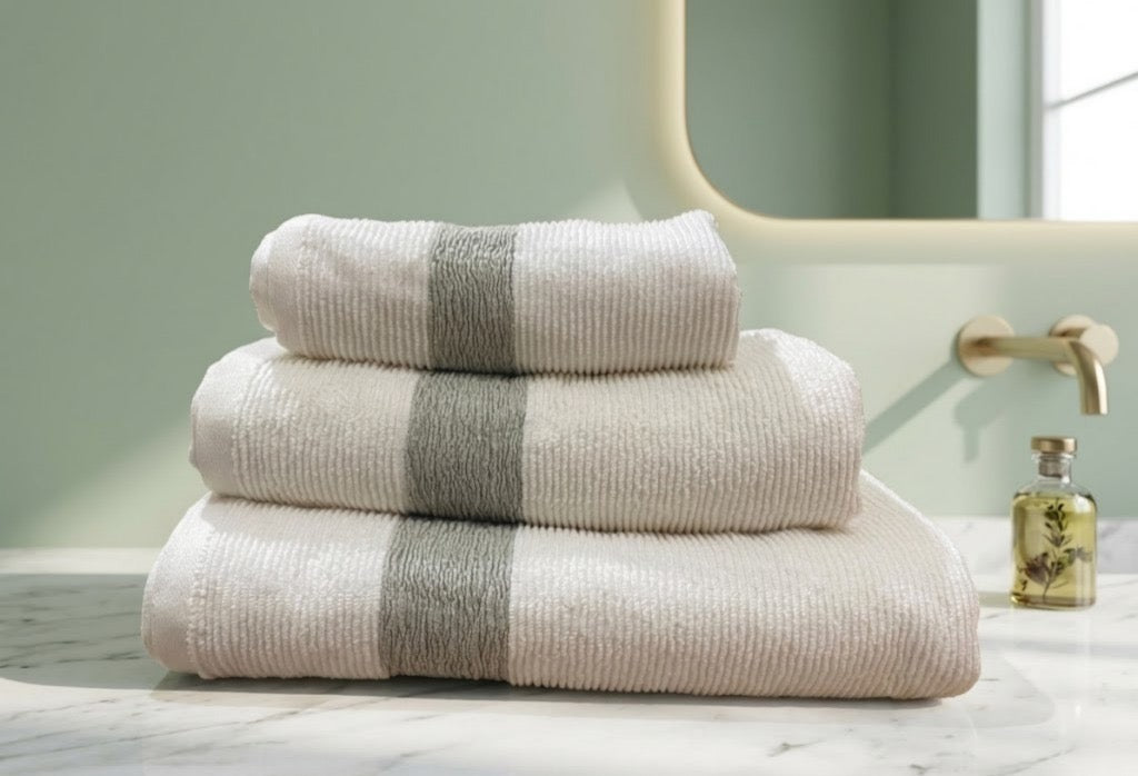 3 pcs Towel set ( Bath sheet & Bath towel & Hand towel  )Premium Bath Towel – 100% Cotton, Soft & Lightweight, Highly Absorbent