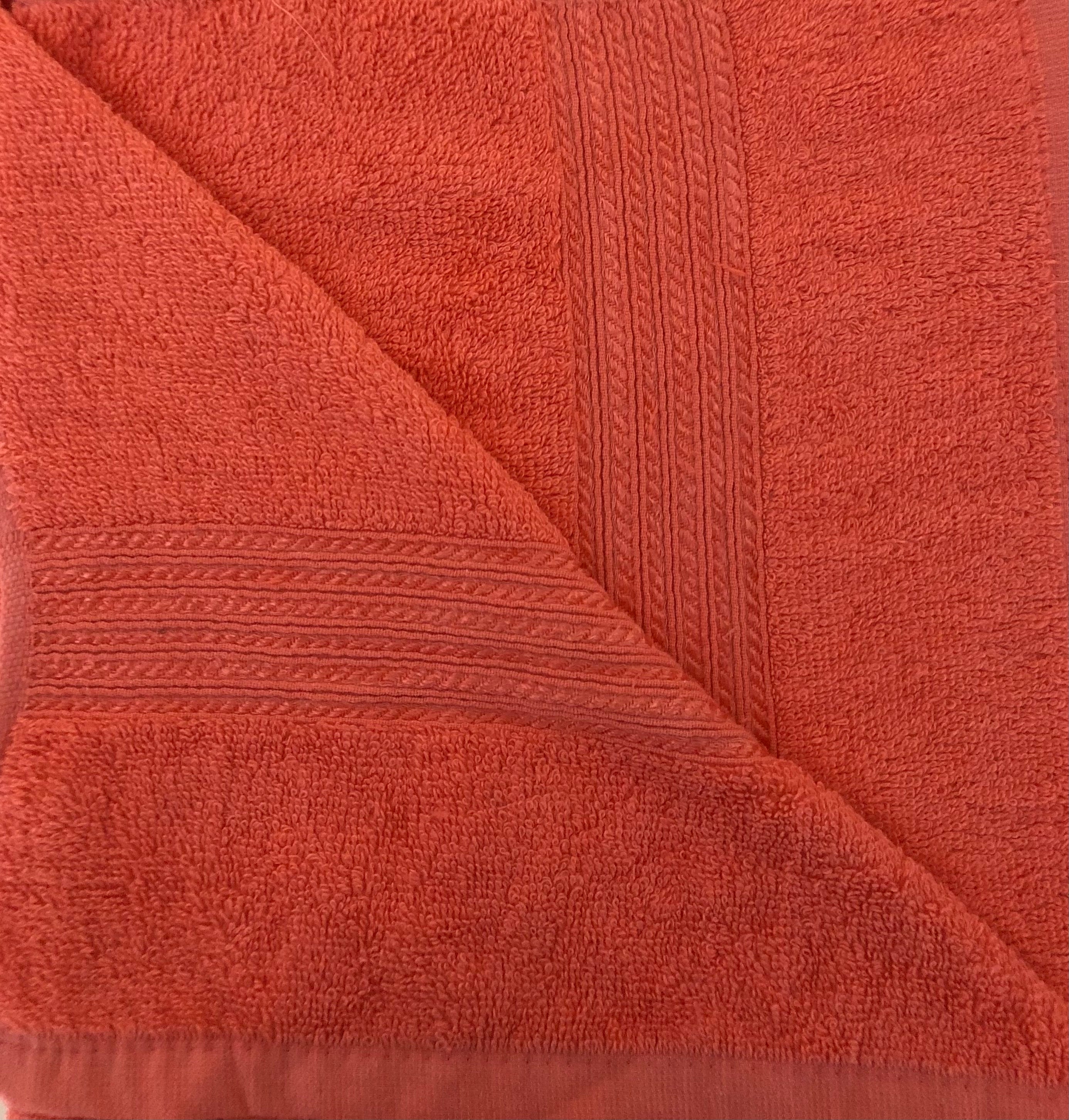 Peach Premium Bath Towel – 100% Cotton, Soft & Lightweight, Highly Absorbent