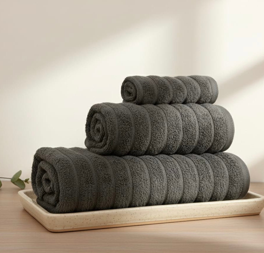 Olive green Towel set ( Bath towel & Hand towel & Face towel )Premium Bath Towel – 100% Cotton, Soft & Lightweight, Highly Absorbent