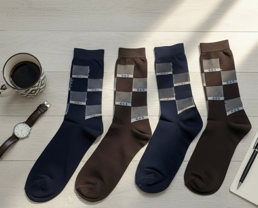 Executive class 4-Piece High-Quality Formal Socks Set