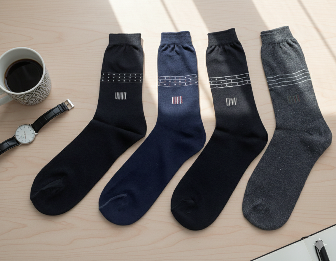 American 4-Piece High-Quality  Formal Socks Set
