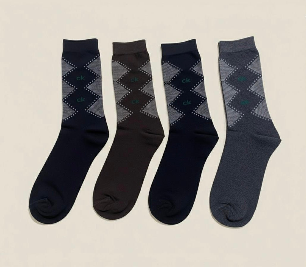 Executive class 4-Piece High-Quality Formal Socks Set