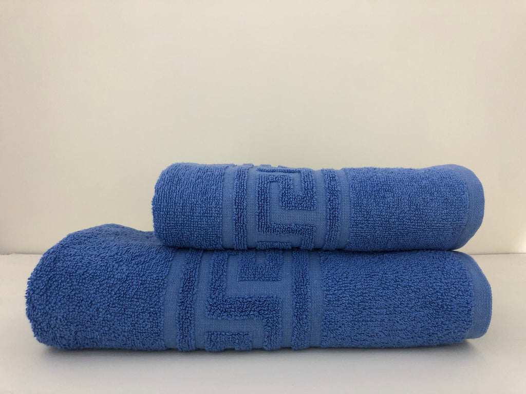 Blue Towel set ( Bath Towel & Hand towel)Premium Bath Towel – 100% Cotton, Soft & Lightweight, Highly Absorbent