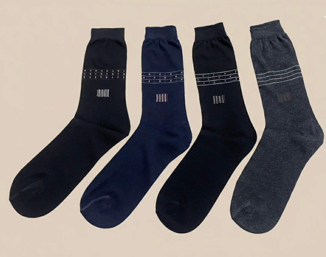 American 4-Piece High-Quality  Formal Socks Set