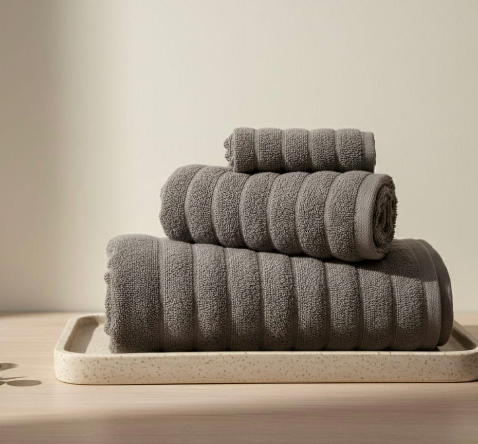 Metal Towel set ( Bath towel & Hand towel & Face towel )Premium Bath Towel – 100% Cotton, Soft & Lightweight, Highly Absorbent