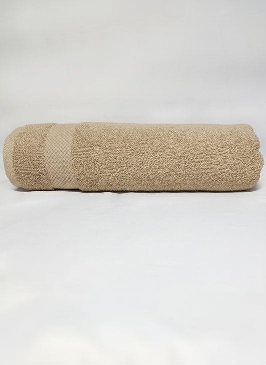 Premium Beige Bath Towel – 100% Cotton, Soft & Lightweight, Highly Absorbent