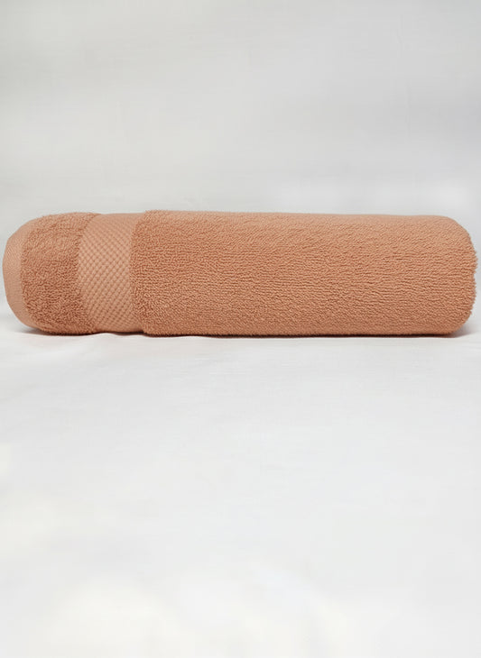Premium Orange Bath Towel – 100% Cotton, Soft & Lightweight, Highly Absorbent