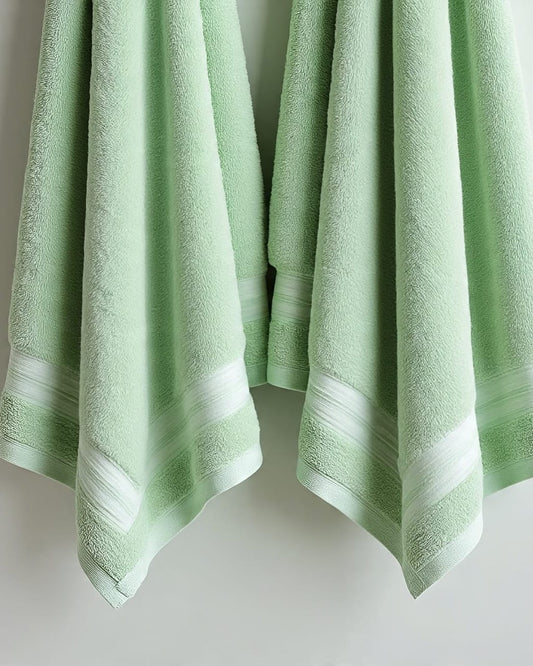 Premium Green Bath Towel – 100% Cotton, Soft & Lightweight, Highly Absorbent