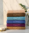 4 towels( (27*54 inches XL) Random) Premium Bath Towel – 100% Cotton, Soft & Lightweight, Highly Absorbent