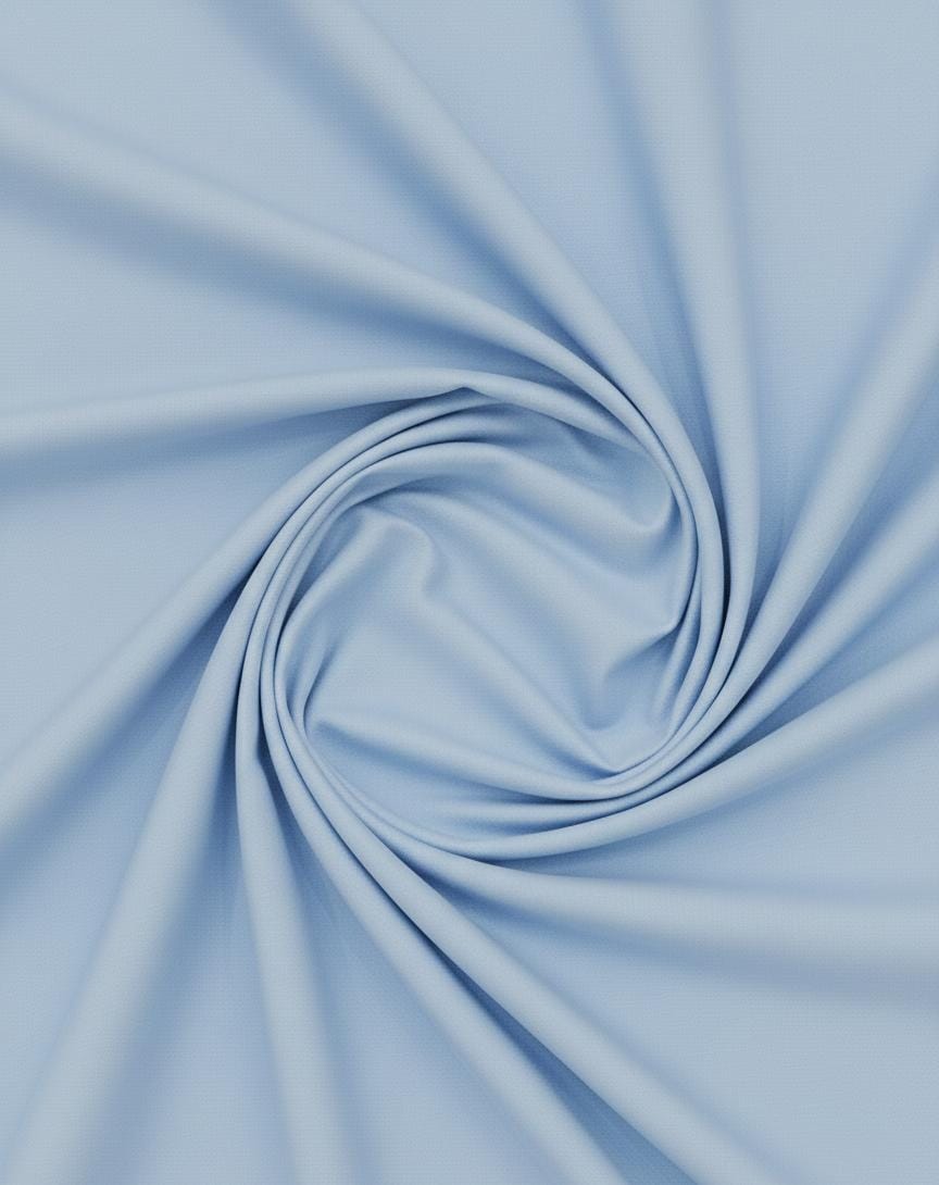 Men Sky Blue stairup stitched Wash & wear fabric