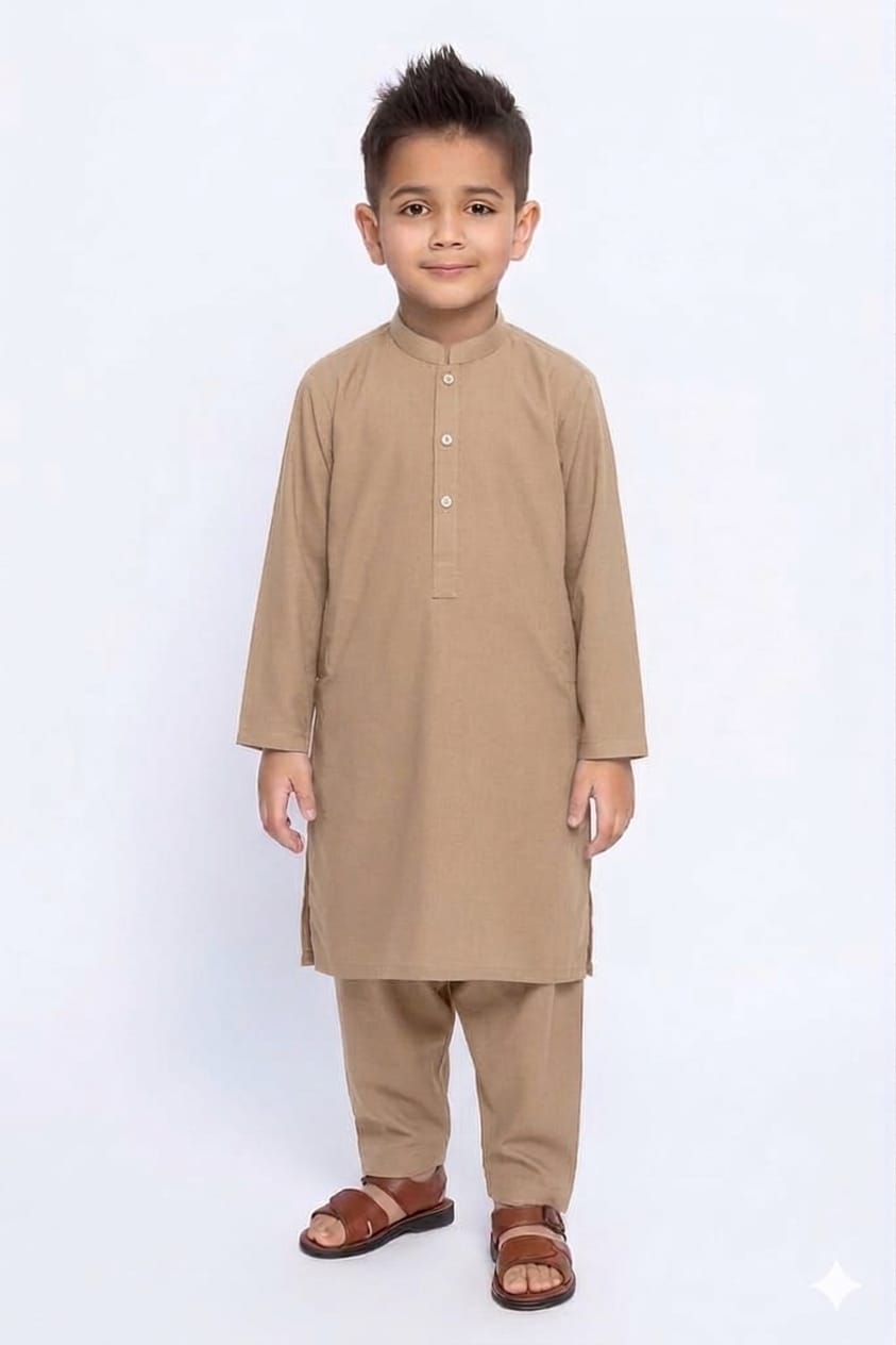 Boys Blended Shalwar Kameez Skin colour