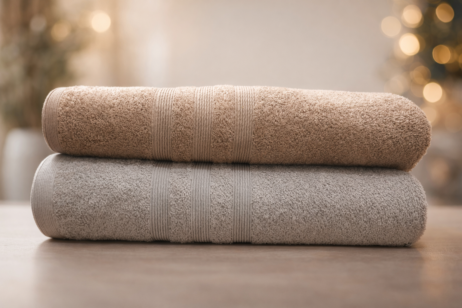 2 XXL Bath Sheet Towels (40×60 inches)
Colors: sky dusty Beige , grey
Material: 100% Cotton Export          Quality for Europe Pack
