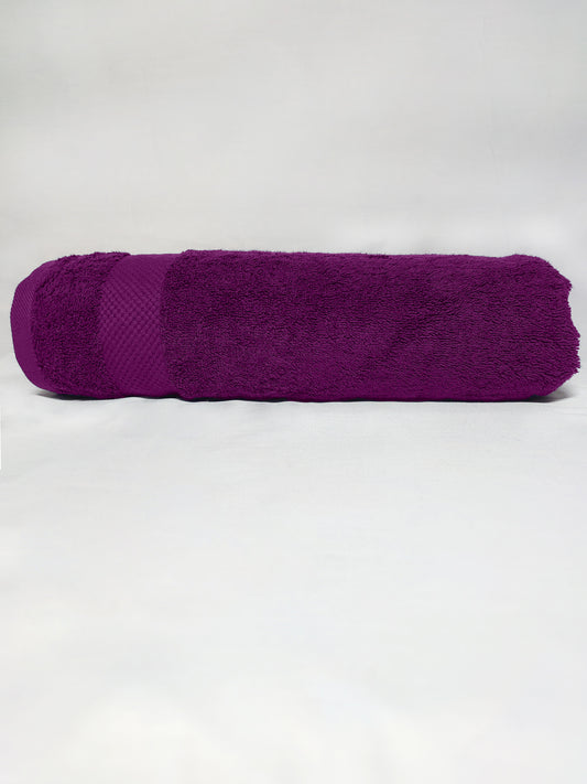 Premium Purple Bath Towel – 100% Cotton, Soft & Lightweight, Highly Absorbent