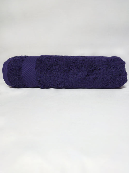 Premium Navy Blue Bath Towel – 100% Cotton, Soft & Lightweight, Highly Absorbent