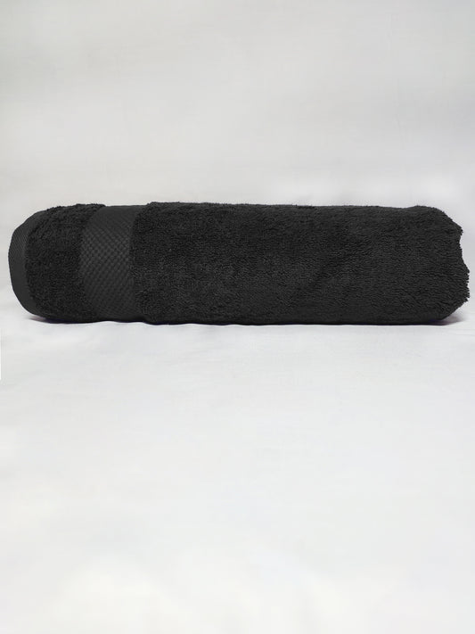 Premium Black Bath Towel – 100% Cotton, Soft & Lightweight, Highly Absorbent